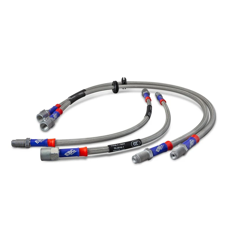 EBC 2012+ Subaru BRZ 2.0L (w/Vented Rear Rotors) Stainless Steel Brake Line Kit